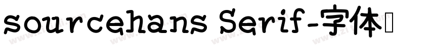 sourcehans Serif字体转换